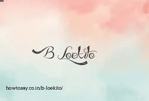 B Loekito