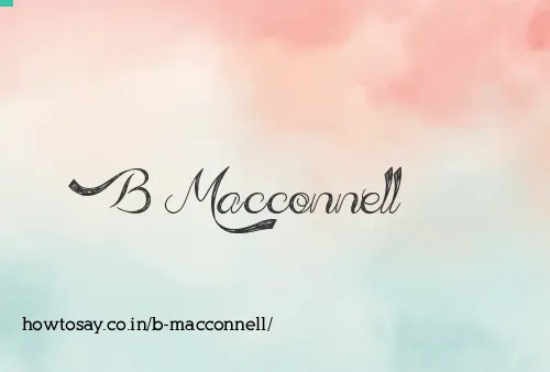 B Macconnell