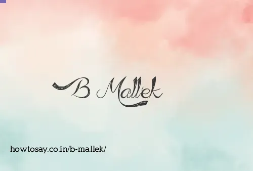 B Mallek