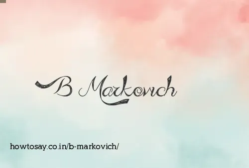 B Markovich