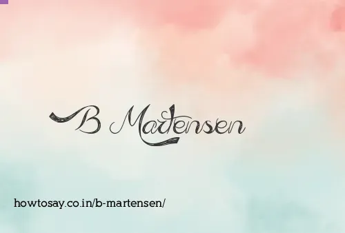 B Martensen