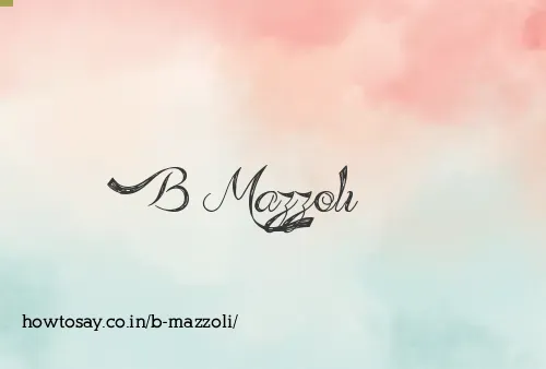 B Mazzoli