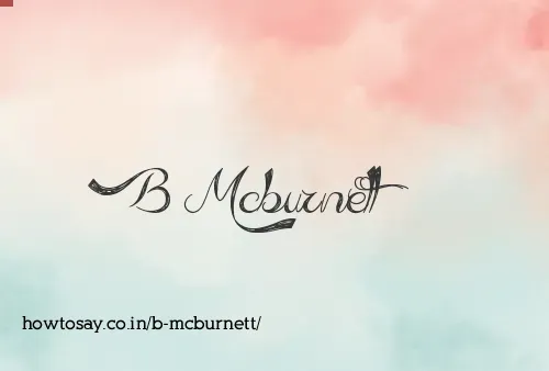 B Mcburnett