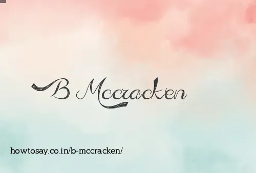 B Mccracken