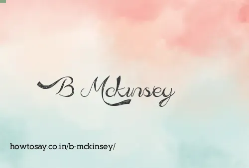 B Mckinsey