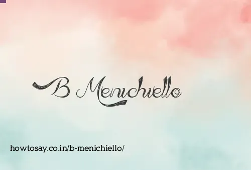 B Menichiello