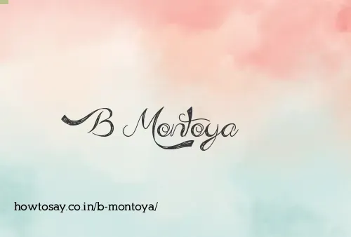 B Montoya