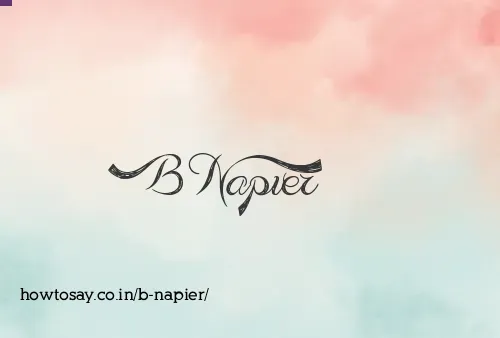 B Napier