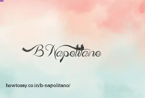 B Napolitano