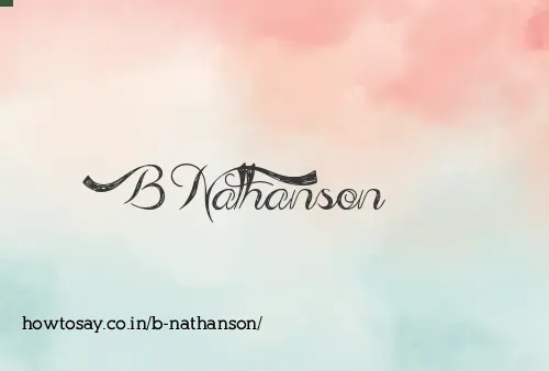 B Nathanson