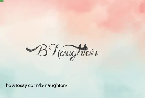 B Naughton