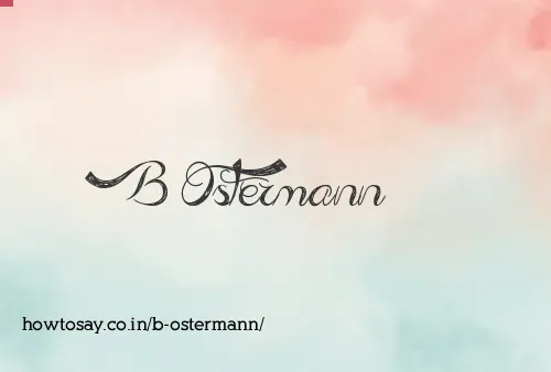 B Ostermann