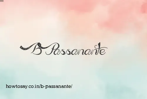 B Passanante