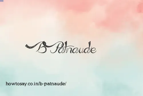 B Patnaude