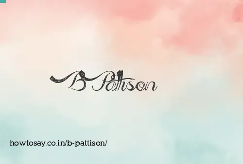 B Pattison