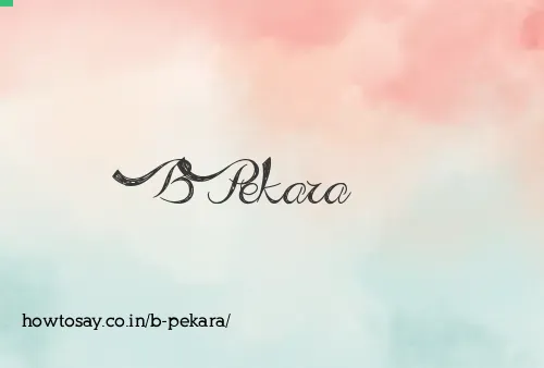 B Pekara