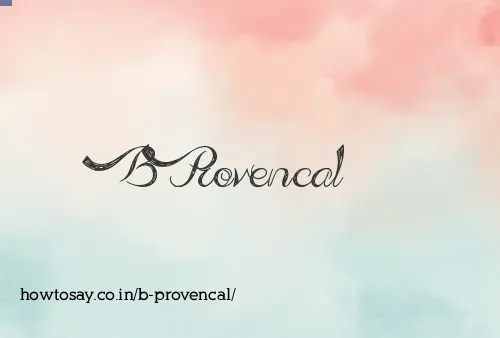 B Provencal