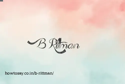 B Rittman