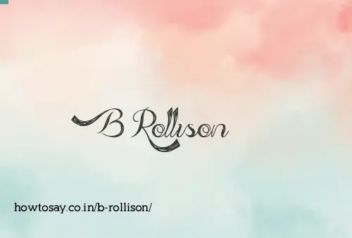 B Rollison