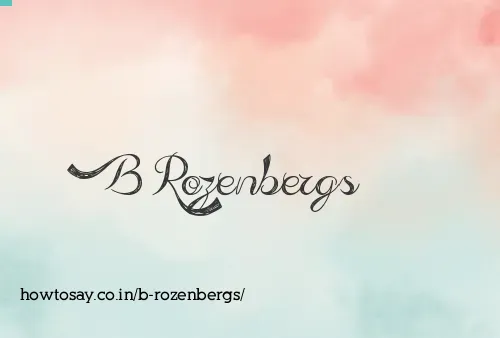 B Rozenbergs
