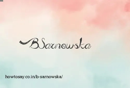 B Sarnowska