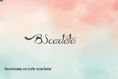 B Scarlata