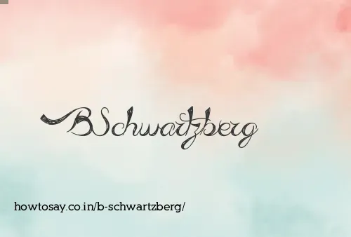 B Schwartzberg