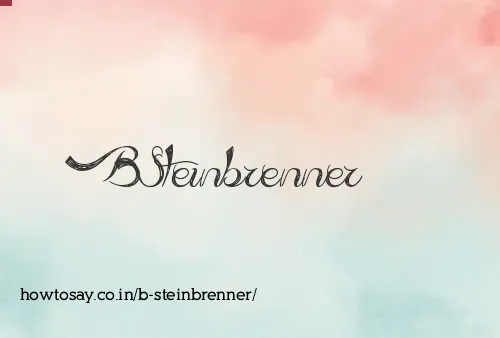 B Steinbrenner