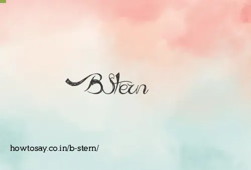 B Stern