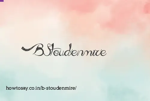 B Stoudenmire