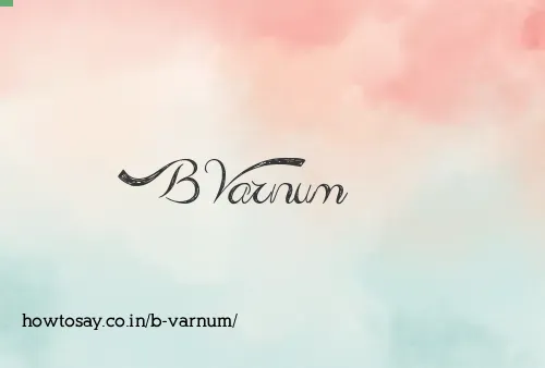 B Varnum