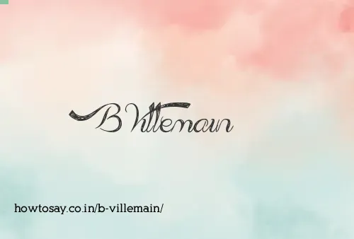 B Villemain