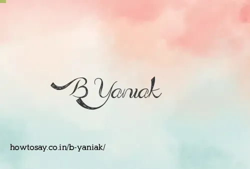 B Yaniak