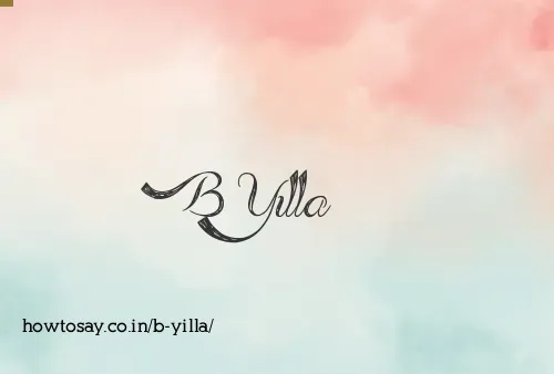 B Yilla