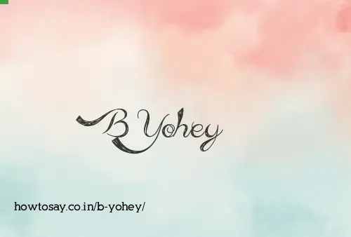 B Yohey