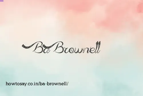 Ba Brownell