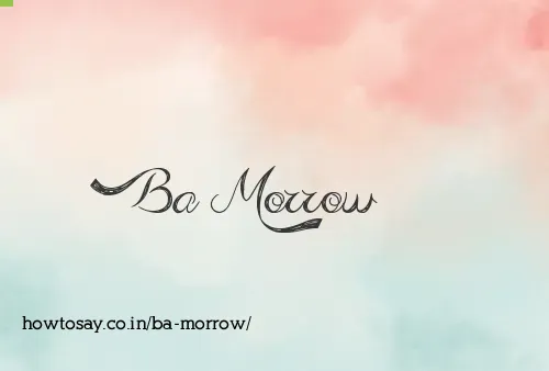 Ba Morrow