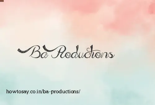 Ba Productions