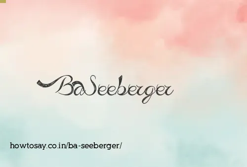 Ba Seeberger