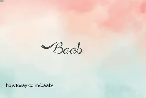 Baab
