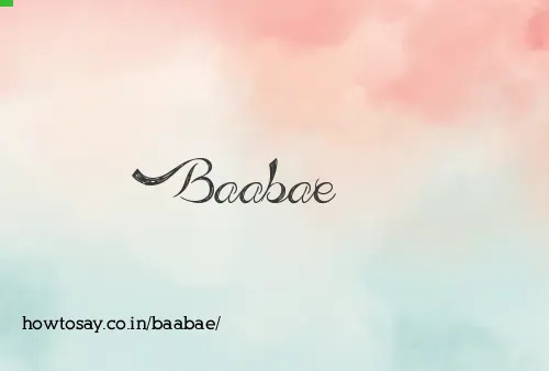 Baabae