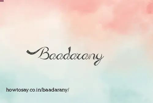 Baadarany