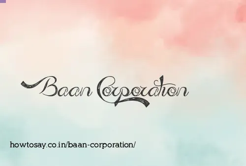 Baan Corporation