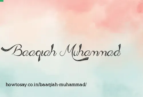 Baaqiah Muhammad