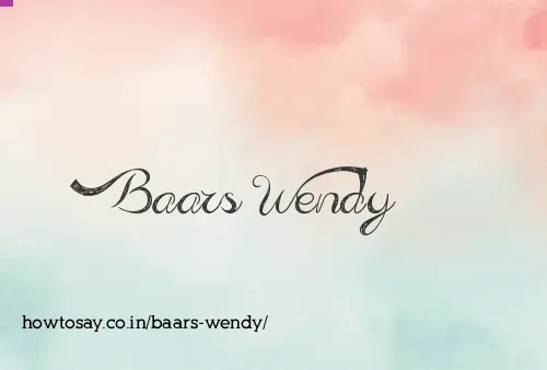Baars Wendy