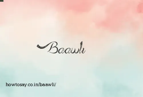 Baawli