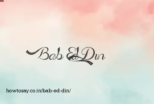 Bab Ed Din