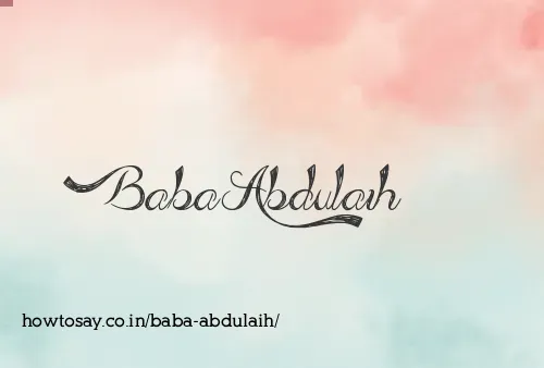 Baba Abdulaih