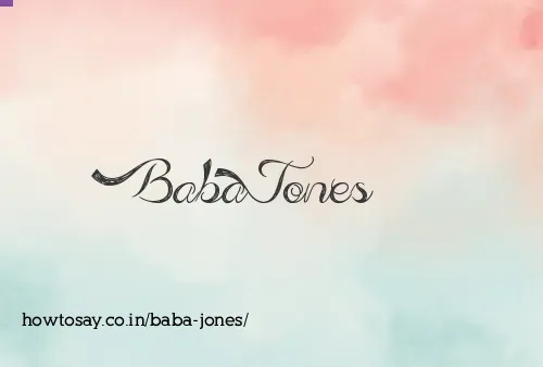 Baba Jones