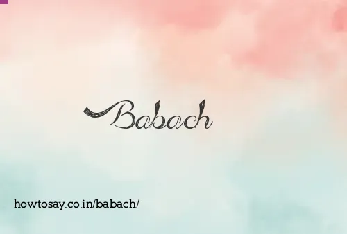 Babach